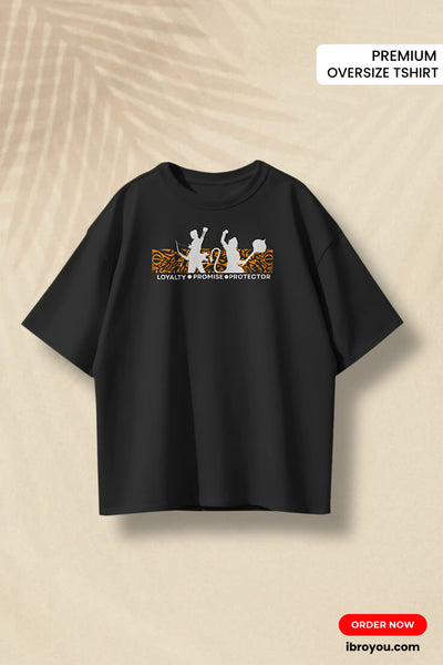 ⚡ Ramayana-Inspired Hanuman Oversized Premium T-Shirt | 240 GSM Streetwear